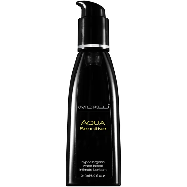 Aqua Sensitive Hypoallergenic Water Based Lubricant – 8 Fl. Oz.