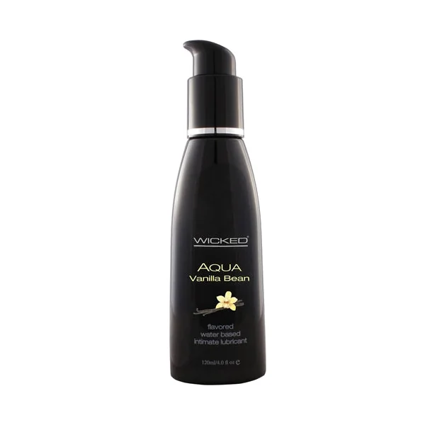 Aqua Vanilla Bean Water-Based Lubricant - 4 Oz.