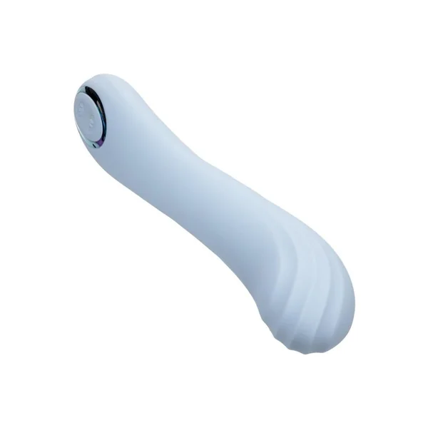 Azure Collection Contoured G Rechargeable Silicone Vibrator – Blue