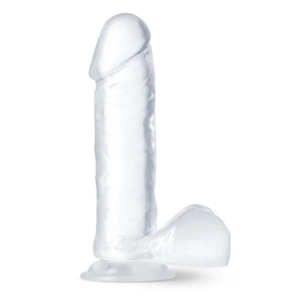 B Yours Diamond Glimmer Dildo 8in – Clear
