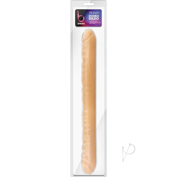 B Yours Double Dildo 18in - Vanilla