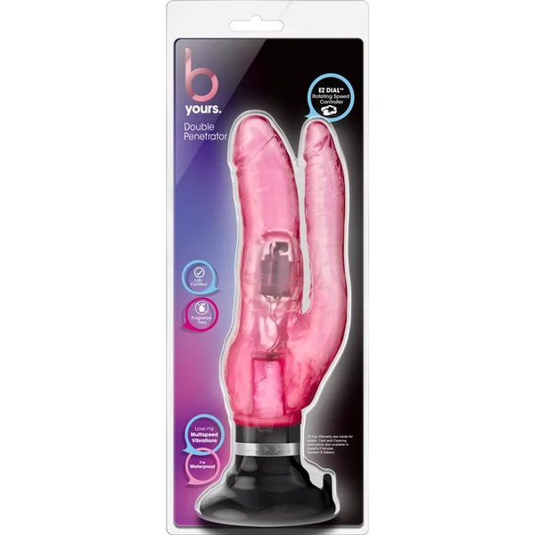 B Yours Double Penetrator Dong Waterproof Pink