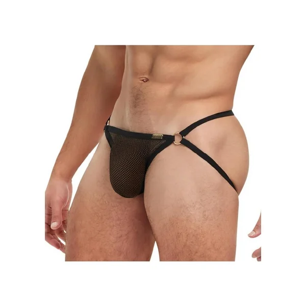 Banana Cabana Jock Mesh – Small/Medium – Black