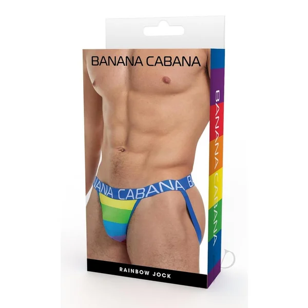 Banana Cabana Jock - S/M - Rainbow
