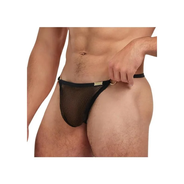 Banana Cabana Mesh G-String – Large/XLarge – Black