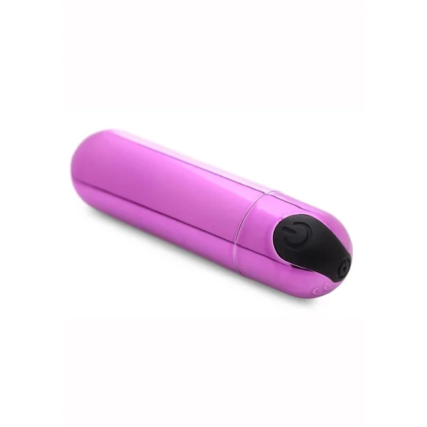 Bang! 10X Vibrating Metallic Rechargeable Bullet Vibrator - Purple