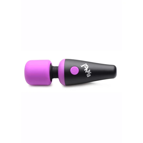 Bang! 10X Vibrating Mini Rechargeable Silicone Wand Massager- Purple