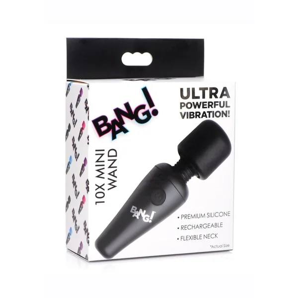 Bang! 10x Vibrating Mini Rechargeable Silicone Wand