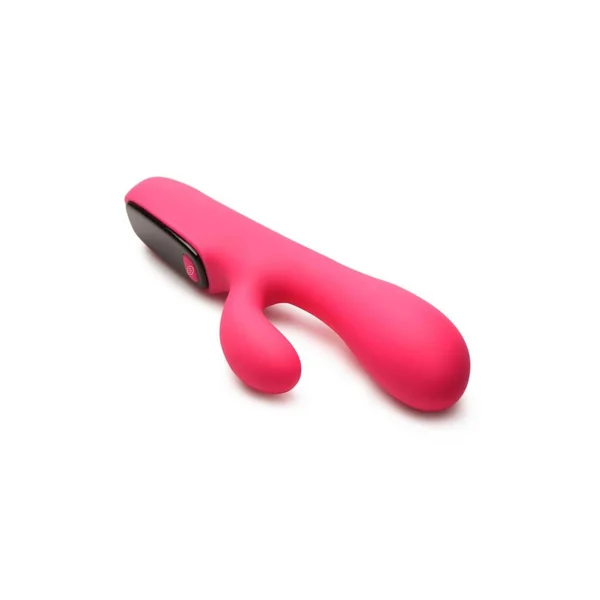 Bang! Digital Rechargeable Silicone Rabbit Vibrator – Pink