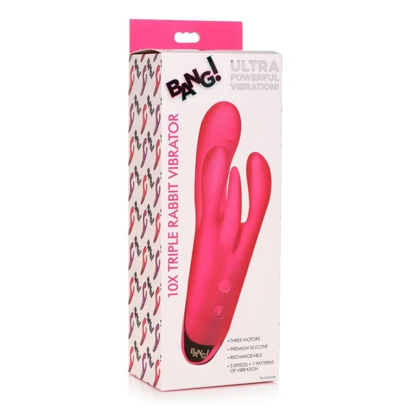 Bang! Triple Rabbit Silicone Vibrator