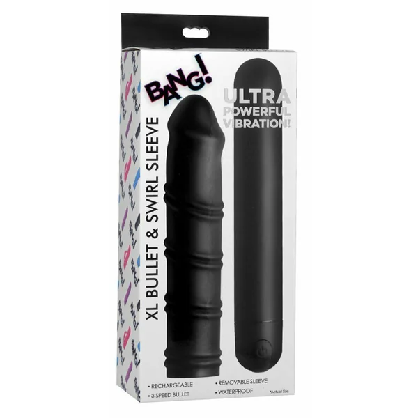Bang XL Bullet & Swirl Silicone Sleeve