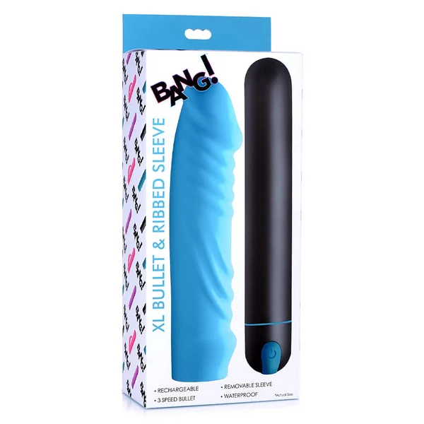 BangXL Bullet & Ribbed Silicone Sleeve