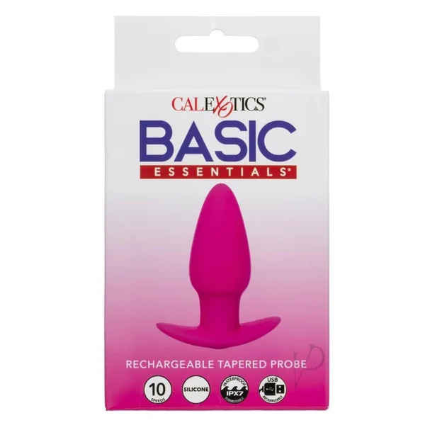 Basic Essentials Rechargeable Tapered Probe - Pink