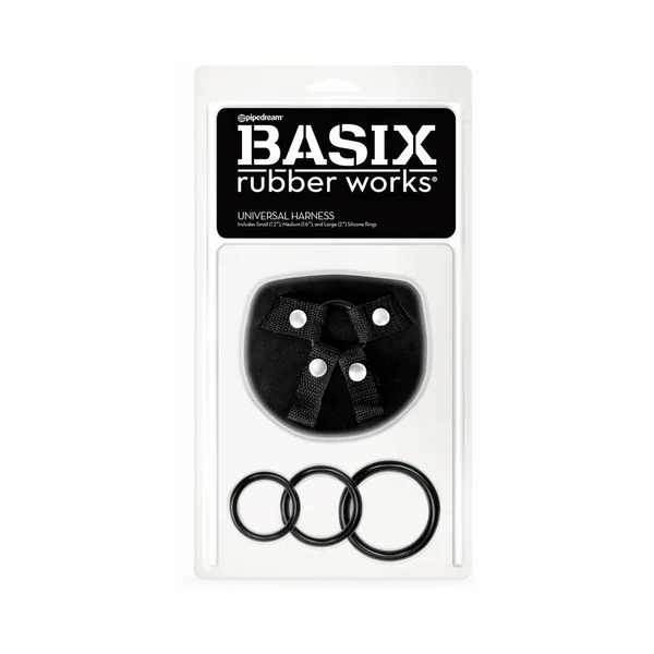 Basix Rubber Works Universal Harness O/S Black