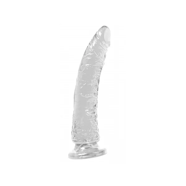Basix Slim 7 inches Suction Cup Dong Clear