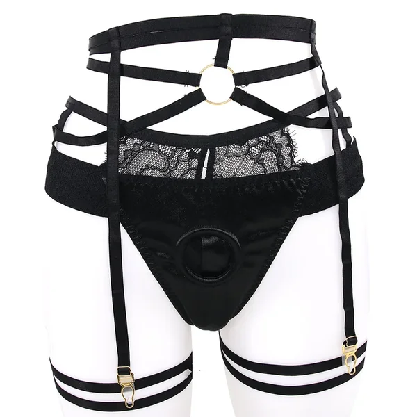 Bedroom Bliss Belle Panty Harness & Garter in Small