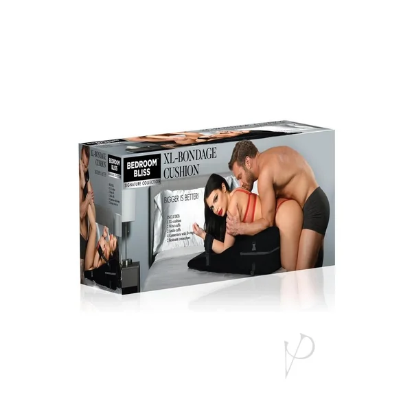 Bedroom Bliss Bondage Cushion - XLarge - Black