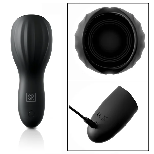 Beginner Silicone Cock Teaser Vibrating Penis Head Masturbator Rechargeable