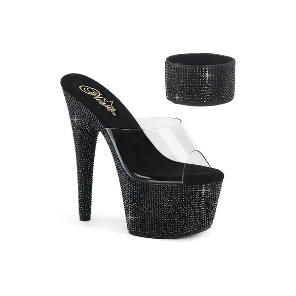 BEJEWELED-712RS Clear Vinyl Slide