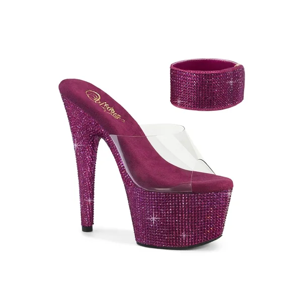 BEJEWELED-712RS Clear Vinyl Slide