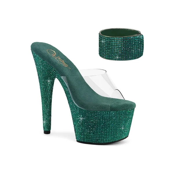 BEJEWELED-712RS Clear Vinyl Slide