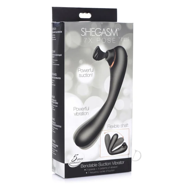 Bendable Suction Silicone Clitoral Sucking Vibrator