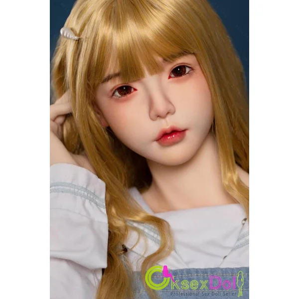 Bezlya Adorably Sex Doll B-Cup silicone Sexy Dolls 160cm/5ft3 Doll Blonde Amy Sex Doll Cute Denim Overalls woman Beauty Sex Doll