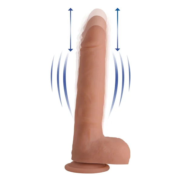 Big Shot Vibe & Thrust Remote Control Silicone Dildo - 8 Inch