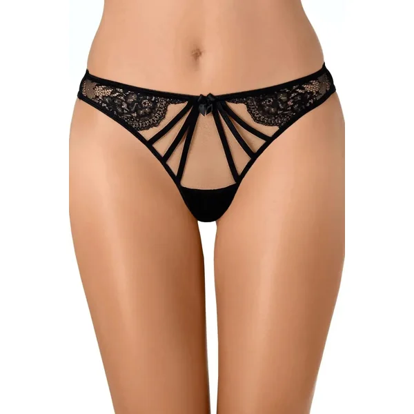 Black Orchid Sheer Mesh Thong