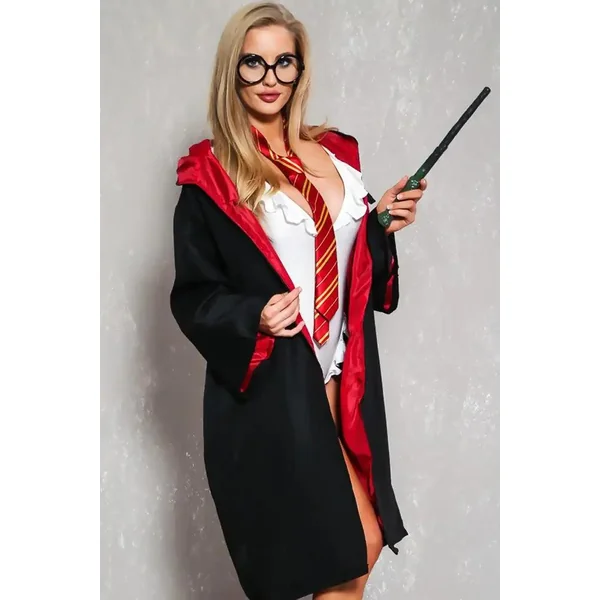 Black Wine Wizard Cloak