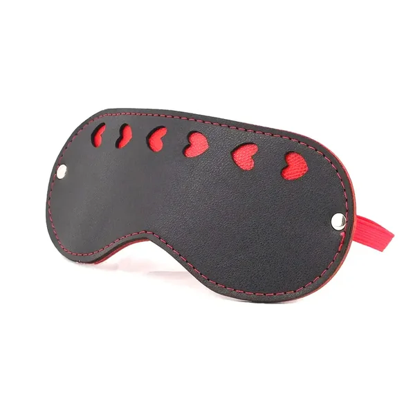 Black/Red Hearts Blindfolds