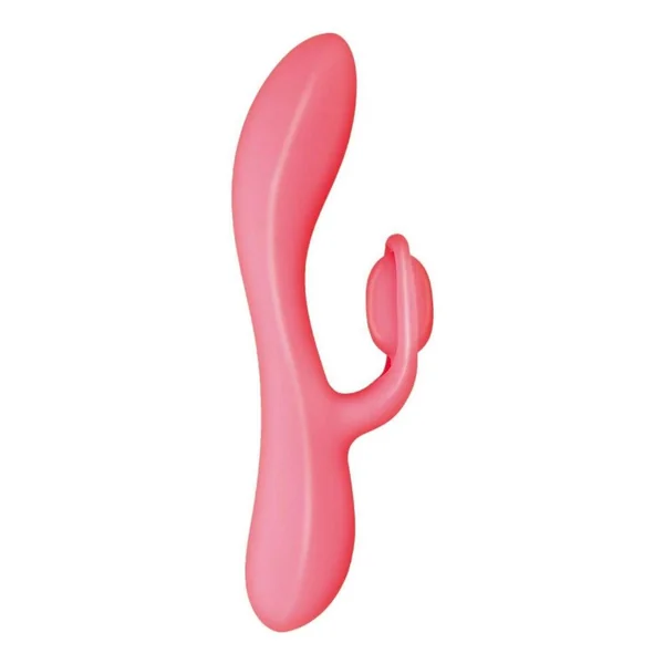 Blaze Romantic Rechargeable Silicone Rabbit Vibrator – Red