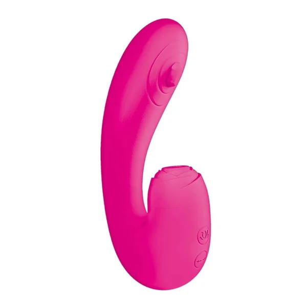 Blaze Suction Thumper Rechargeable Silicone Vibrator Clitoral Stimulator – Pink