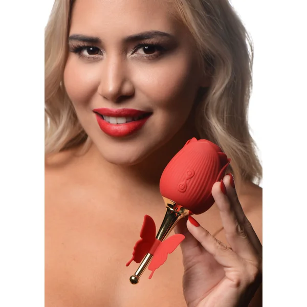 Bloomgasm Flutter Rose Clitoral Stimulator with Butterfly Teaser