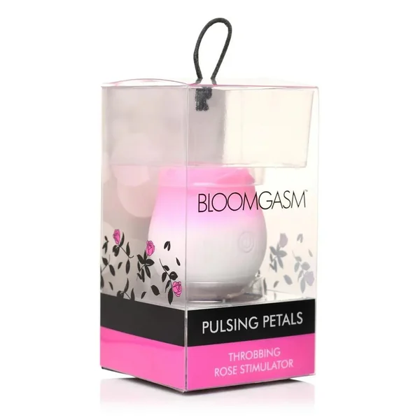Bloomgasm Pulsing Petals Throbbing Silicone Rechargeable Rose Stimulator