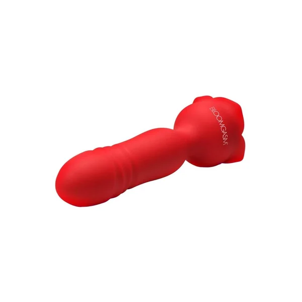 Bloomgasm Rose Delight Rechargeable Silicone Thrusting Vibrator