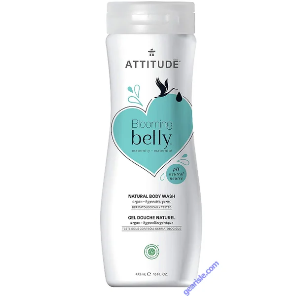 Blooming Belly Pregnancy Body Wash Hypoallergenic 16 fl oz Attitude