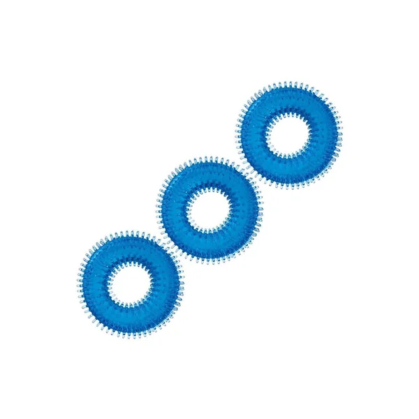 Blue Line Ultra-Slim Stretch Cock Rings (3 Pack) – Blue