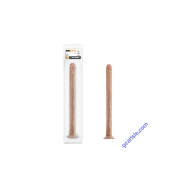 Blush Dr. Skin 19'' Suction Cup Dildo Beige Realistic Flexible