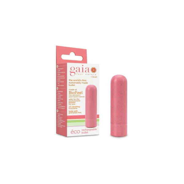 Blush Gaia Eco Rechargeable Bullet Vibrator, Coral