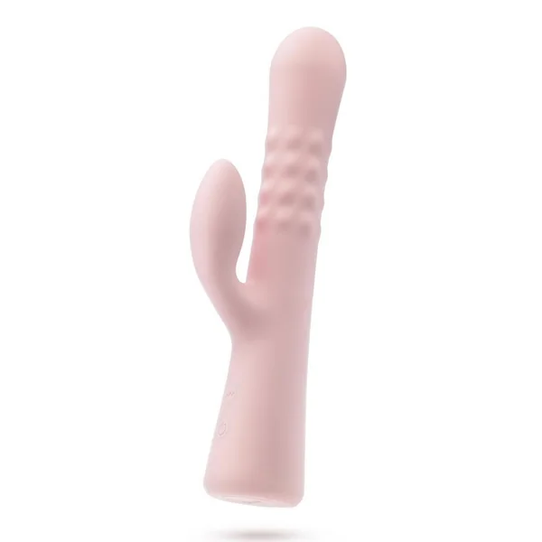 Blush Jaymie Rechargeable Silicone Rabbit Vibrator – Pink