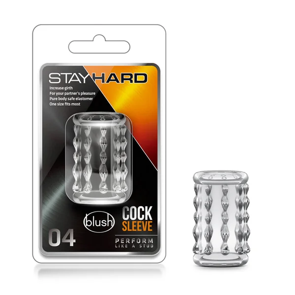 Blush Stay Hard Cock Sleeve 04 - Clear