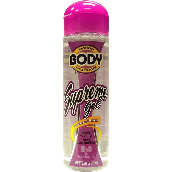 Body Action Supreme Gel Water Based Lubricant 8.5 Ounce