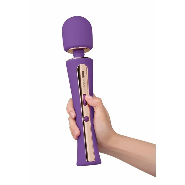 Bodywand Luxe Couture Silicone Rechargeable Wand Massager – Purple