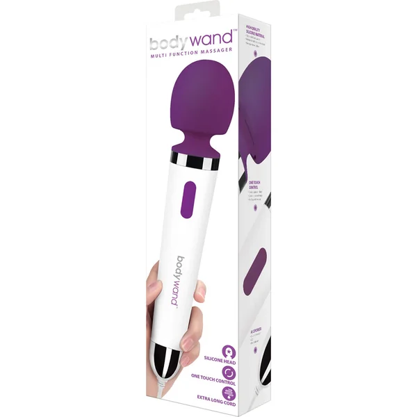 Bodywand Silicone Plug-In Wand Massager - Purple