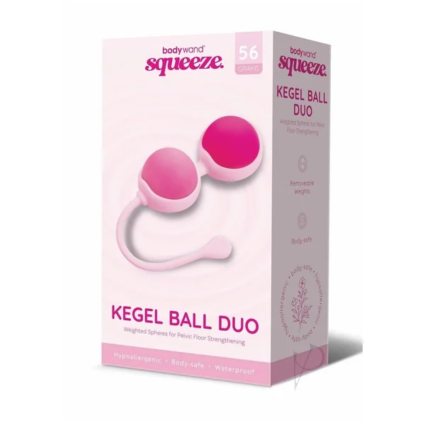 BodyWand Squeeze Kegel Ball Duo Weighted Silicone 56G
