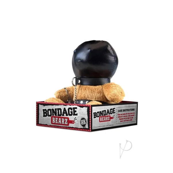 Bondage Bearz Gimpy Glen Stuffed Animal - Brown/Black