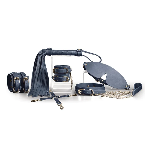 Bondage Couture 6-Piece Bondage Kit - Blue