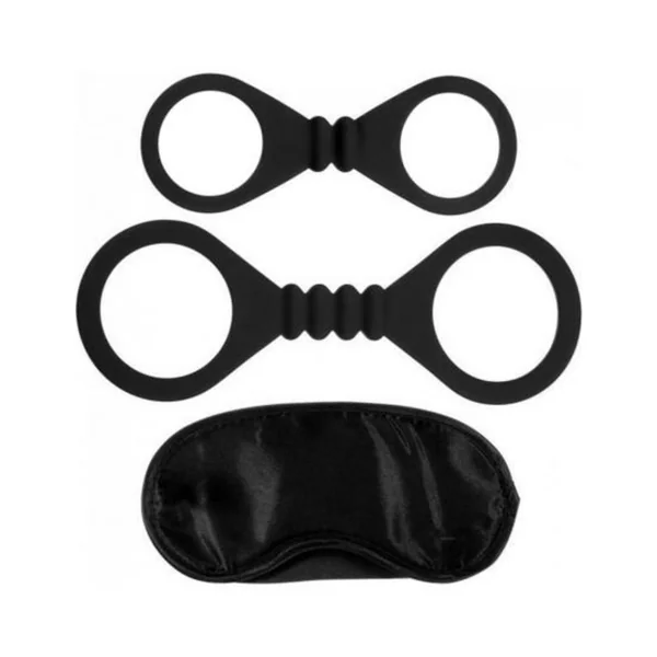 Bondage Kits & Sets: Kinx Bound To Please Blindfold, Wrist And Ankle Cuffs