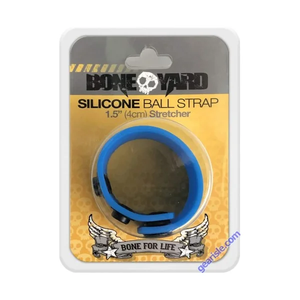 Boneyard Silicone Ball Strap Blue 1.5" Stretcher